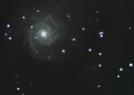 Asteroid in the field of Messier 74